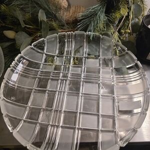 Mikasa Crystal Glass 12" Pattern Serving Platter